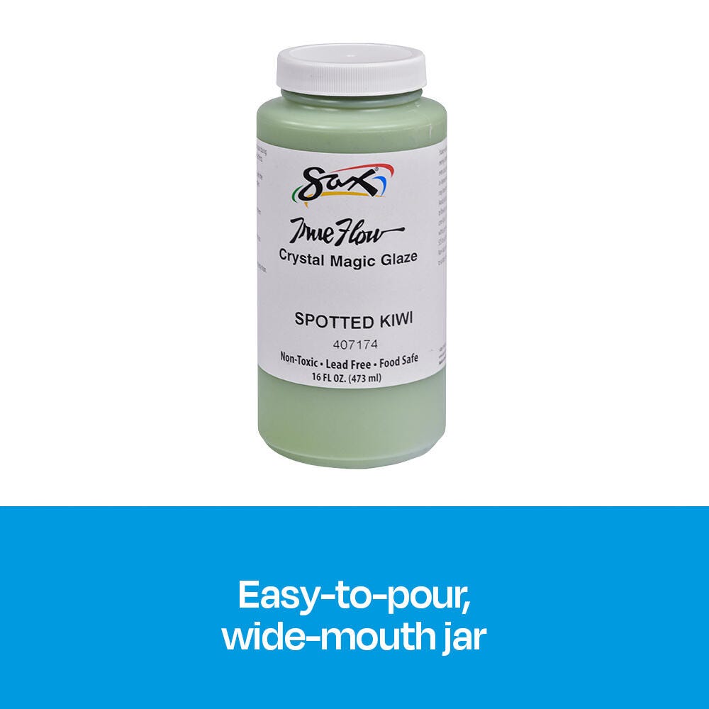 Sax True Flow Crystal Magic Glaze, Spotted Kiwi, 1 Pint